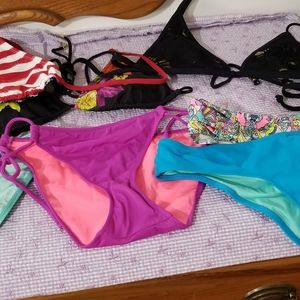 Lot of new bikini bottoms/GUC tops